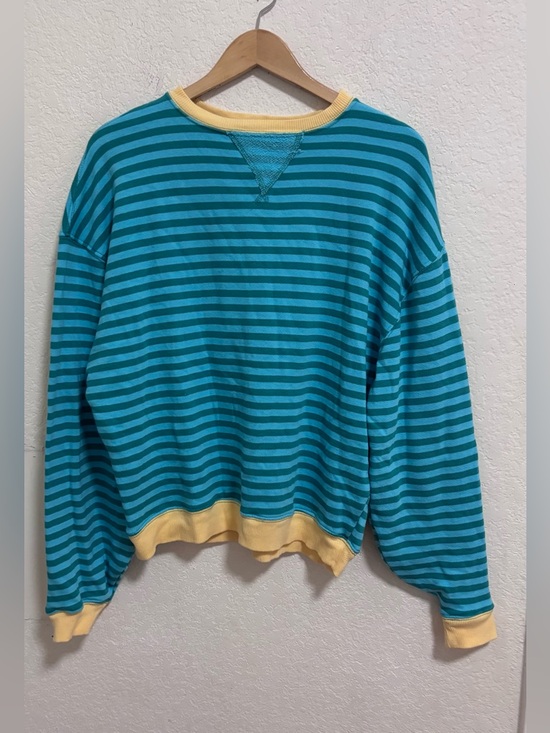 Free People Tops - Free people classic striped oversized crewneck
